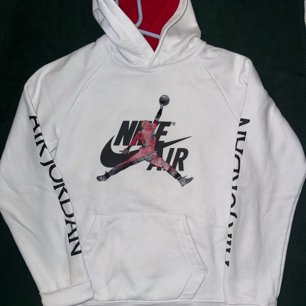 Boys Nike Air White Hoodie XL